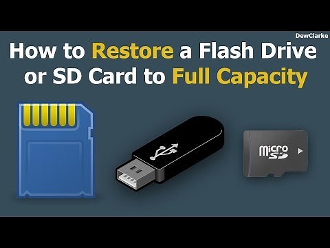 How to restore Flash Drive or SD Card back to full capacity (PC/Mac)