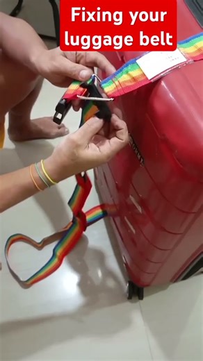 how to fix your luggage belt