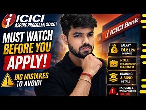 ICICI Aspire Program 2026 Full Details Salary, Role, Training, Eligibility | Watch Before Applying