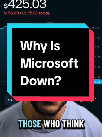 Replying to @ahy01__ Why is Microsoft down today by over 11%? This is January 29, 2026! #investingforbeginners #beginnerinvesting #trading212 #sp500 #microsoft When investing, your capital is at risk. Investments can fall and rise, and you may get back less than you invested. Past performance is no guarantee of future results. Other fees may apply, please see terms and fees. I am not a financial advisor, and this information does not represent financial advice. Tax treatment depends on individua
