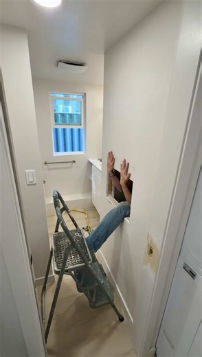 Creative Tiny House with Full-Size Washer Installation