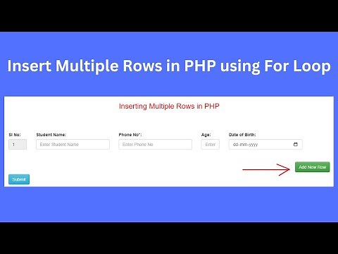 How to insert multiple rows in PHP MYSQL