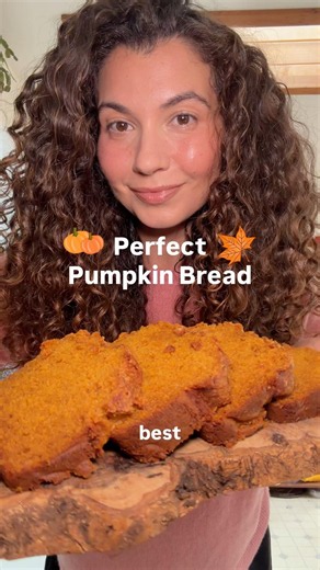 BEST Pumpkin Bread 🎃 #pumpkinbread #pumpkin in