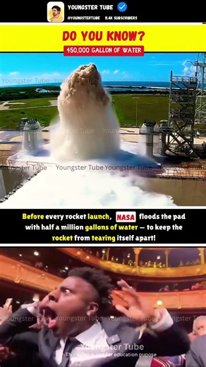 NASA DUMPS 450,000 Gallons Of Water Before Launch — Not For Cooling 😱🚀 #shorts #explore #nasa