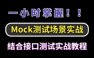 一节课掌握接口测试中常见的Mock测试场景实战