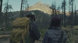 Hiking couple taking a selfie - Free Stock Video