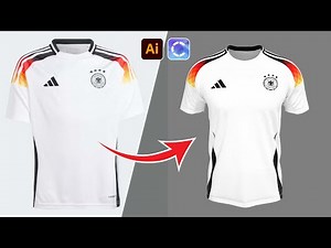 Create a 3D adidas Germany 24 Home Jersey Design | Free Mockup Jersey | Adobe Illustrator | CLO3D