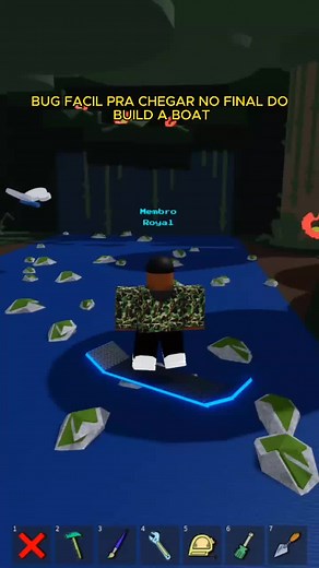 Construindo um Skate até o Final em Build a Boat for Treasure