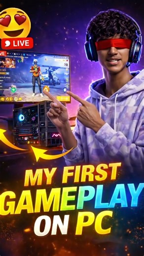 My first pc game play #pcgaming #freefire