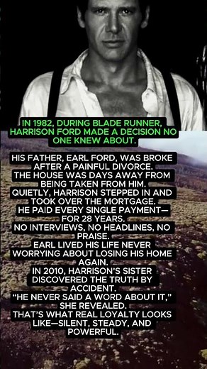 IN 1982, DURING BLADE RUNNER, HARRISON FORD MADE A