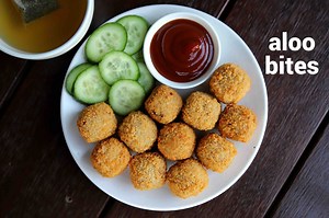 potato bites recipe | aloo bites recipe | chilli garlic potato bite