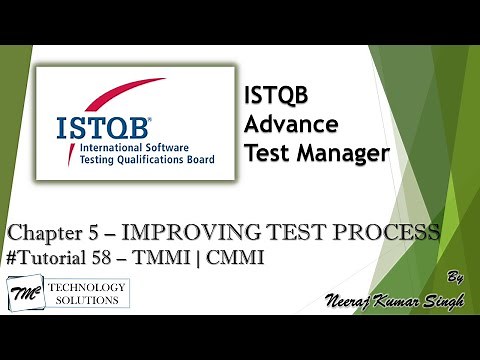 ISTQB Test Manager | 5.4 Improving the Testing Process with TMMi | CMMI | ISTQB Tutorials