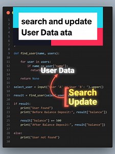 Searching and updating data in list Python tutorial. #python #coding #codeswiftz #viral #tutorial