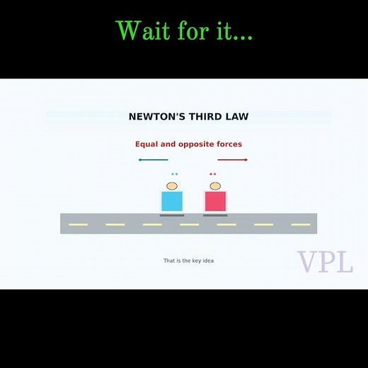 Newton’s Third Law Explained | Action and Reaction Visualized #physicsshorts #physics #students