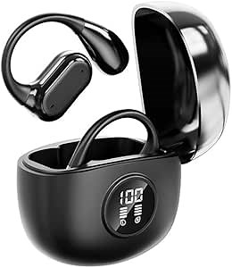 AI Language Translation Earbuds, Bluetooth 5.4 Headphones 144 Languages & Accents, OWS 3-in-1Touch Screen Real-Time Earphones Fit iOS and Android Ideal for Travel Business Learning (Black&Translation)