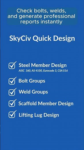 Introducing SkyCiv Steel Member Quick Design Calculator
