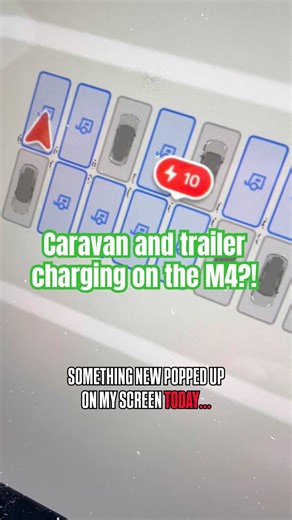 #caravan and #trailer charging on the M4? Would a trailer even fit? Let me know in the comments #ev