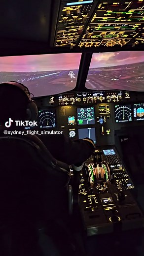Sydney flight simulator on TikTok