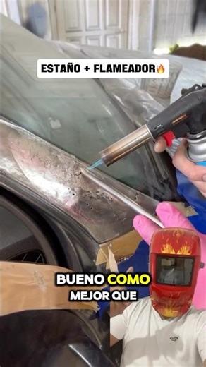 Flameador de gas y estaño para soldar