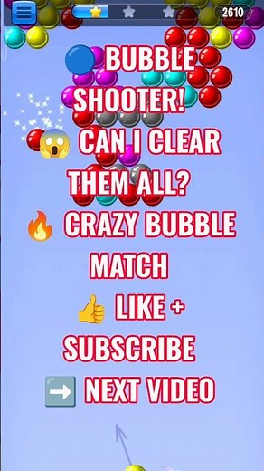 CAN I CLEAR ALL THESE BUBBLES? 😱🔥 | Crazy Bubble Shooter Gameplay | Satisfying Matching & Nonstop