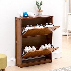 [Hot Item] Custom Solid Wood Small Narrow Slim Shoe Organizer Storage Cabinet