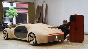 32M views · 303K reactions | iPhone-Inspired Car Build Will Blow Your Mind #ndwoodart | ND - Woodworking Art | Facebook