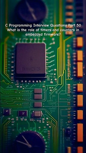 C Programming Interview Questions Part 50: The role of timers and counters in embedded firmware?