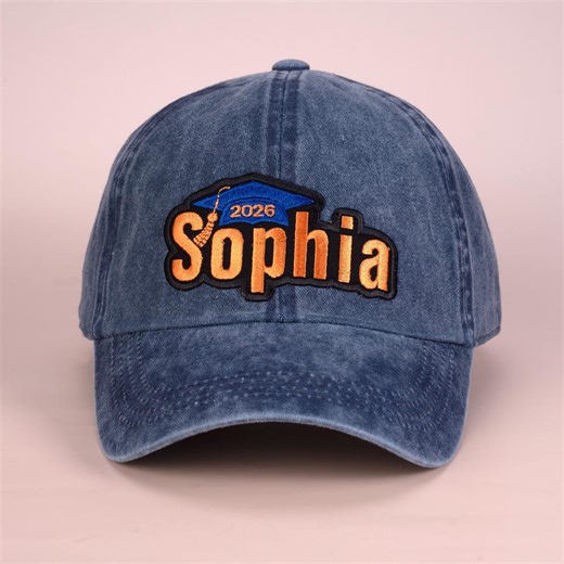 Custom Class of 2026 Graduation Hat, Personalized Embroidered Graduation Name Baseball Cap - Etsy