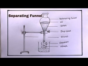 How To Draw Separating Funnel Easy/Separating Funnel Drawing Easy