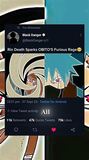 Rin Death Sparks OBITO'S Furious Rage#obito #rin