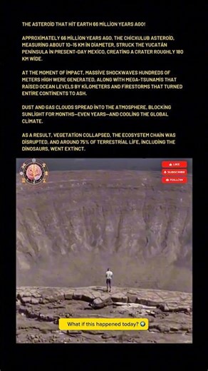 Asteroid Hits Earth… Then THIS Happens #shorts