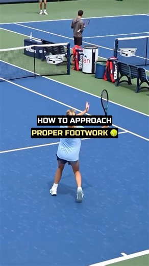 How to approach proper footwork 🎾 #tennis