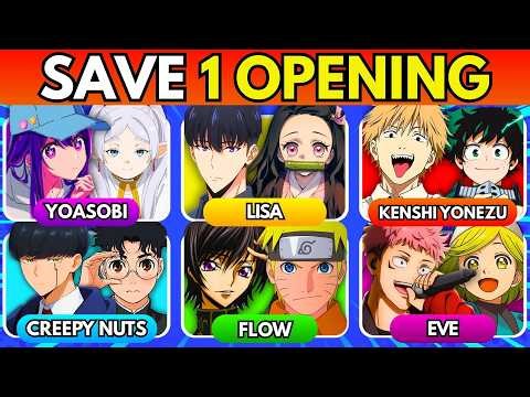 SINGERS EDITION: Save One Anime Opening! 🎵 | Hardest Choices Ever
