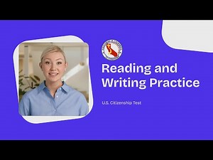 US Citizenship Test 2025 - Reading and Writing Practice Guide