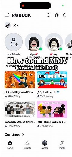 how to find MMV (requested) #roblox