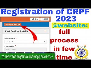 crpf ki registration kaise karen ?|| how to fill online registration of CRPF in mobile 2023?