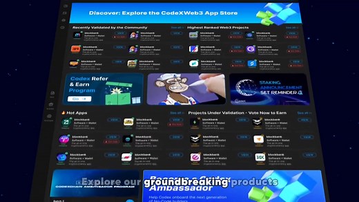 🚀 Codexchain App Version 2 is finally here! 🚀 Explore what we've been building for you, xbuilders community. Visit our WebApp 👉 codexchain.xyz to dive in! 🔥 Features include: 1️⃣ Multi-chain & cross-chain support: #EVM, #ton , #tron , #cosmos, #Solana and more. 2️⃣ Comprehensive Dashboard: - Scan2code: Create apps from images or URLs, no code needed! - Video2code: Transform recordings into functional apps effortlessly. - CodexWeb3: Craft tokens, NFTs, smart contracts, DApps across 30 chains.