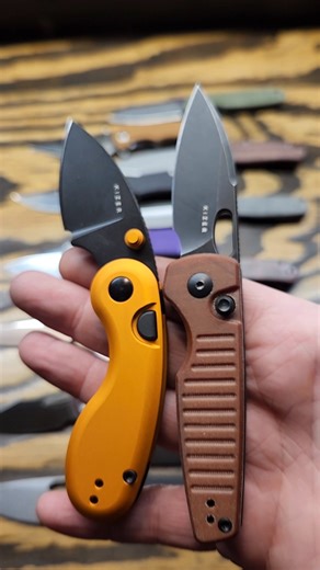 TWO Mini Button Liner Lock Knives!! ##shorts #edc #knives