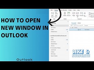 How to open new window in outlook