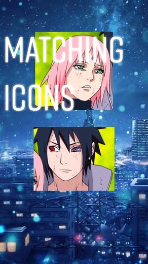 Sakura and Sasuke matching pfp icons #sakuraandsasuke #matchingicons #anime