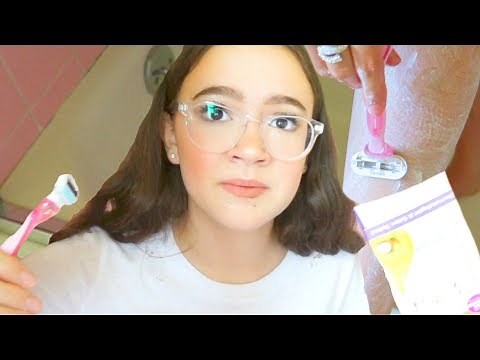 Teen Tries Shaving VS Waxing (First Time) How-To Tips | FionaFrills