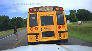Stranger steps in after bus driver suffers medical emergency on the road