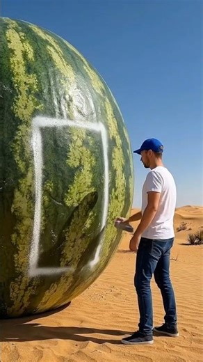 Turning a Giant Watermelon Into a Tiny House 🍉
