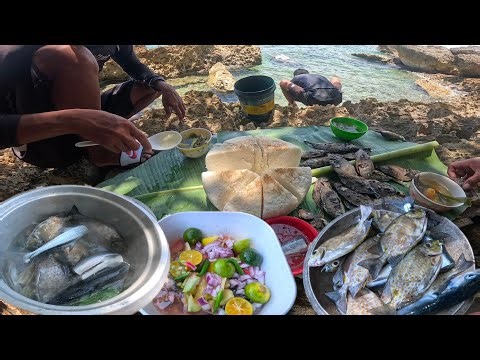 Foodtrip sa tabing dagat ,Kalmado na ang dagat, sutokil agad pag tapos man lambat