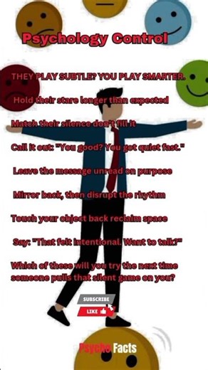 7 HIGH-LEVEL RESPONSES T영 SILENT PSYCHOLOGICAL CONTROL 😱 #control #shorts