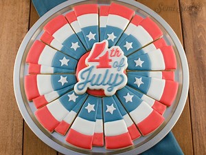 How to Make a 4th of July Bunting Cookie Platter