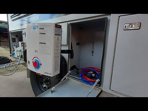 Fitting Joolca Hottap with swingout mount in our lifestyle camper