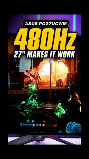 ASUS PG27UCWM 480Hz Mode: Is 1080p Too Soft?
