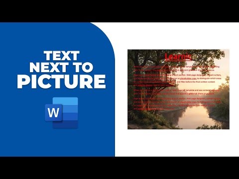 How to add text next to a picture in word