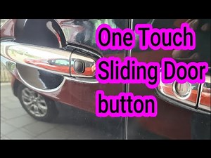 Alphard / Vellfire - Installing one touch button for the sliding door.